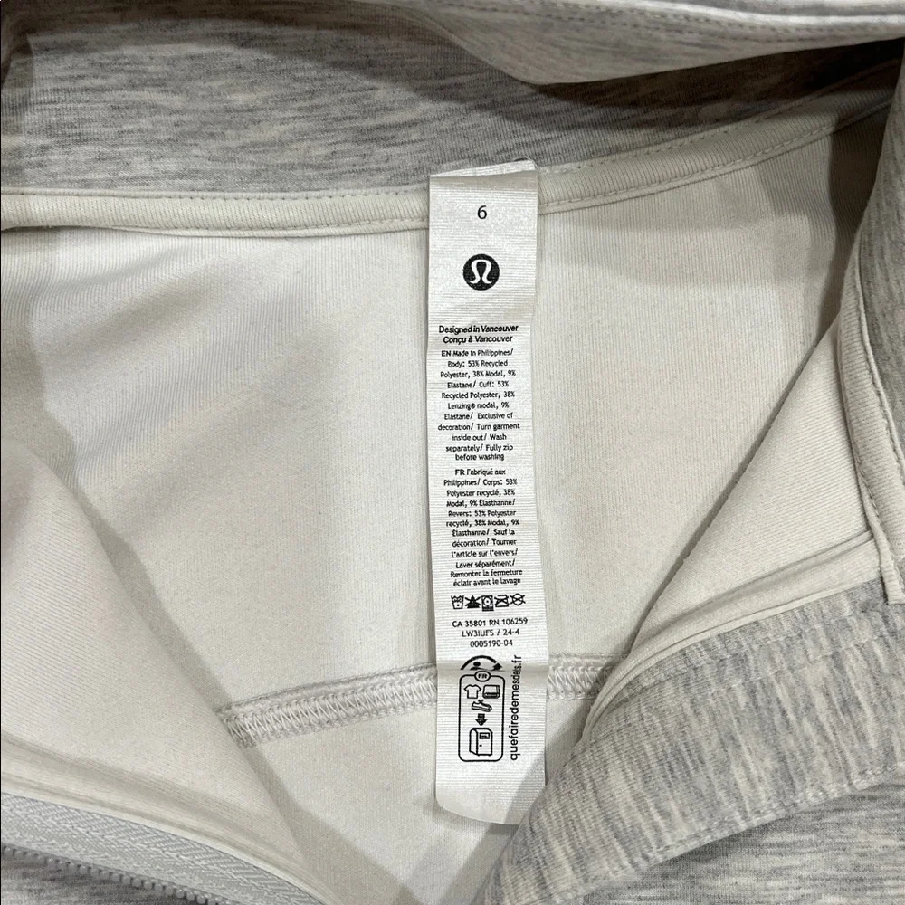 Lululemon brushed softstreme half zip -6 - Picture 2 of 6